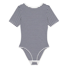 Petit Bateau - Çizgili Fitilli Organik Pamuk Badi | Lacivert