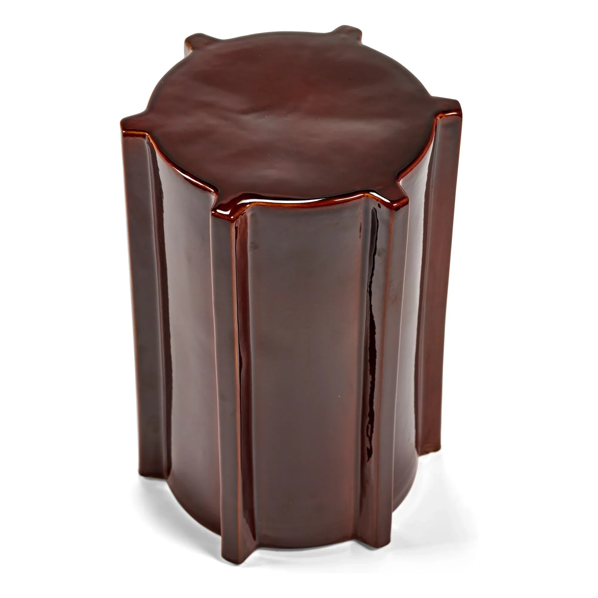 Serax - Pawn stoneware yan sehpa, Marie Michielssen | Rouge Brun