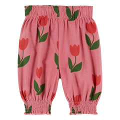 Emile et Ida - Pembe Kadife Tulip Sarouel Pantolon