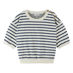 Emile et Ida - Sailor Çizgili Organik Pamuk Sweatshirt | Lacivert