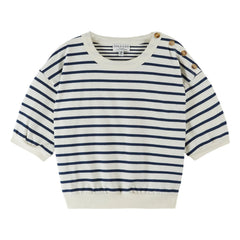 Emile et Ida - Sailor Çizgili Organik Pamuk Sweatshirt | Lacivert