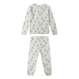 Rylee + Cru - Trees Organik Pamuk Pijama Takımı | Antep fıstığı yeşili