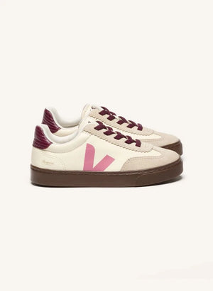 Veja - أحذية رياضية جلدية صغيرة - Veja x Bonpoint | وردي