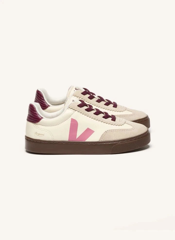 Veja - أحذية رياضية جلدية صغيرة - Veja x Bonpoint | وردي