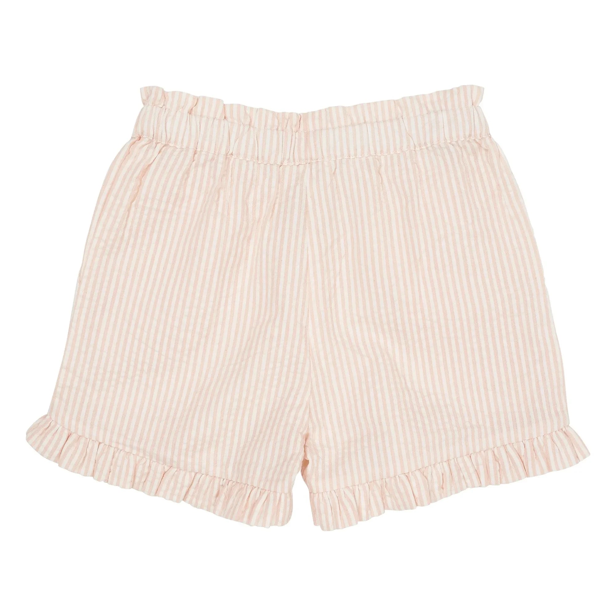 Copenhagen Colors - Kız Çocuk Şort Çizgili Organik Pamuk | Lychee Pink