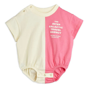 Mini Rodini - Organik Pamuklu Çıtçıtlı Body | Pembe