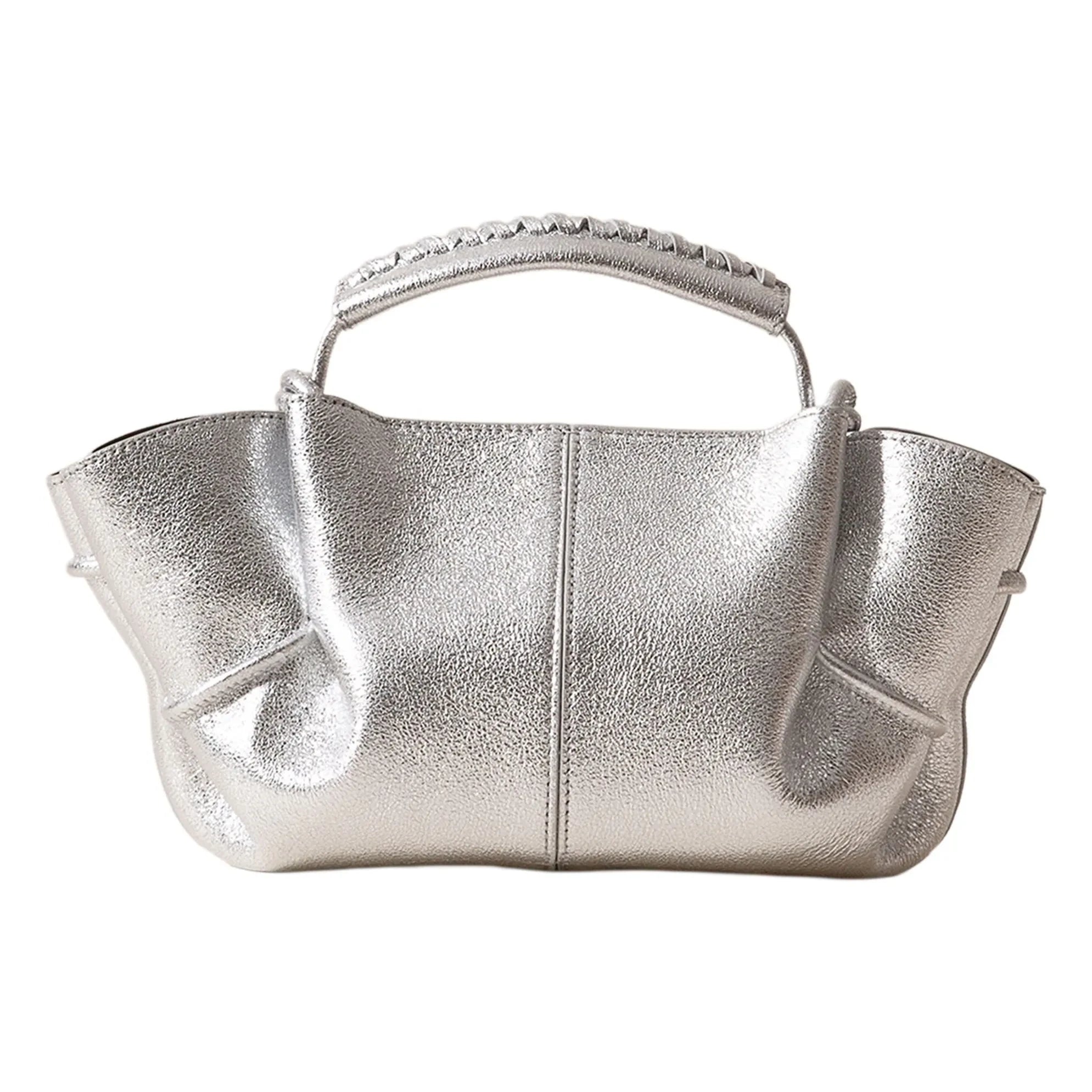 Hereu - Arta Mini Metallic Çanta | Gümüş