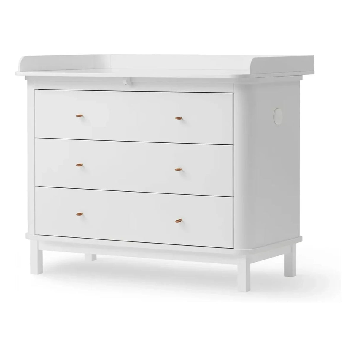 Oliver Furniture - Ahşap 3 çekmeceli alt değiştirme dolabı | Beyaz