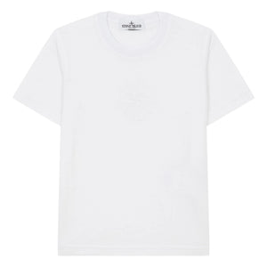 Stone Island - Düz Tişört | Beyaz