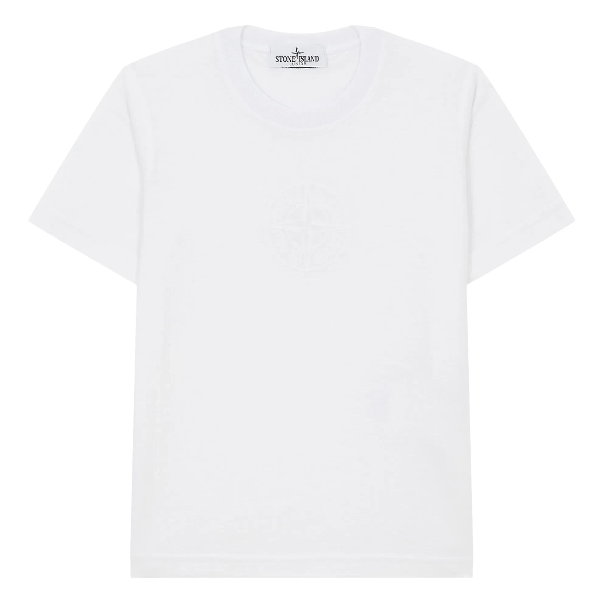 Stone Island - Düz Tişört | Beyaz
