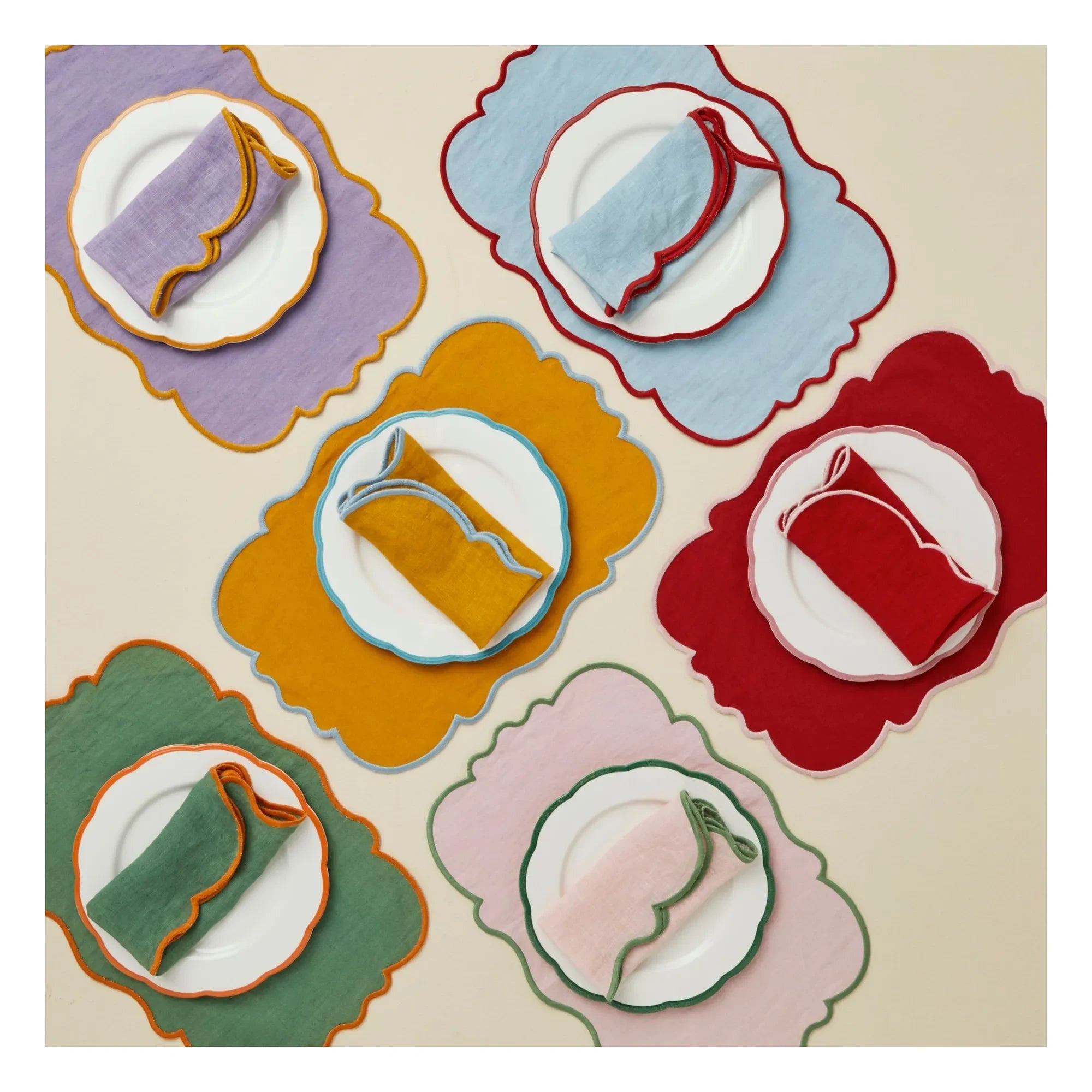 Bitossi - Amerikan Servisleri - 2'li Set | Pembe