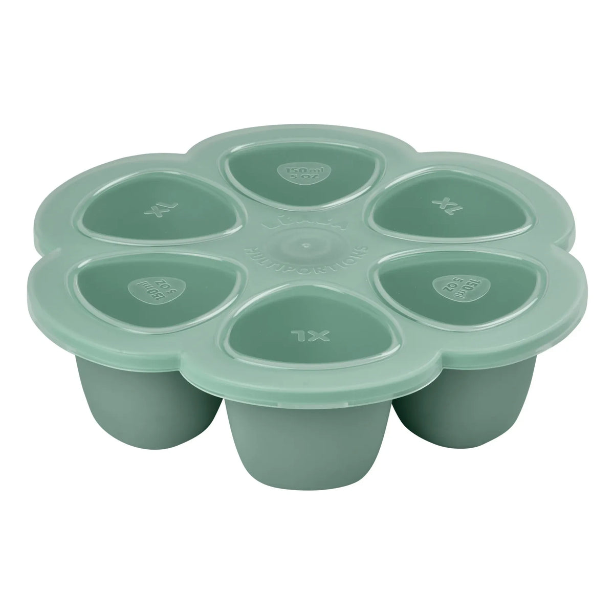 Béaba - Silikon Çok Bölmeli Kalıp - 6 x 150 ml | Sage