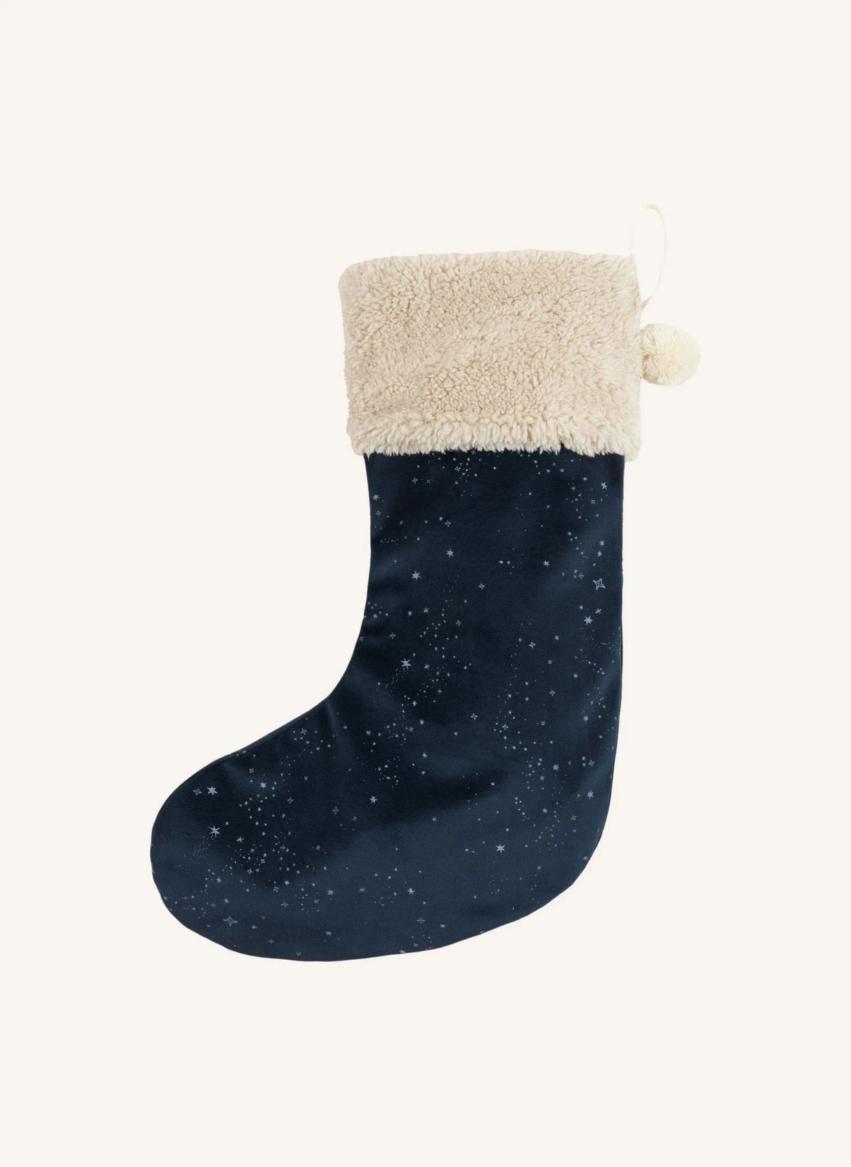 Nobodinoz - جوارب عيد الميلاد المخملية | أزرق ليلي