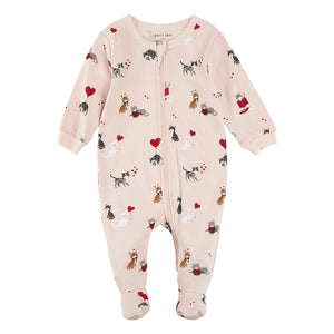 Petit Lem - Kedili Pati Pijama Organik Pamuk | Pembe