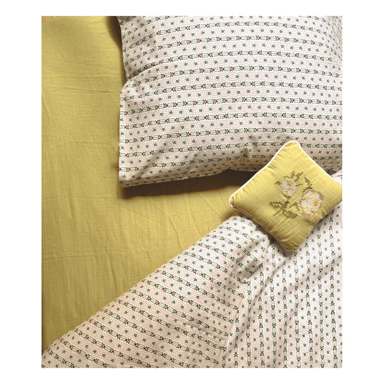 Editions Aimable - طقم سرير Paulette | Pommette Poplin