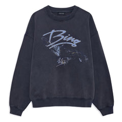 Anine Bing - Spencer sweatshirt | Yıkanmış Siyah