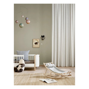 Oliver Furniture - Meşe Bebek Sallanan Sandalye | Gri