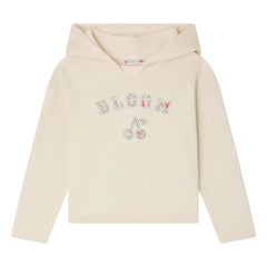 Bonpoint - Carmine Organik Pamuklu Kapüşonlu Sweatshirt | Chalk