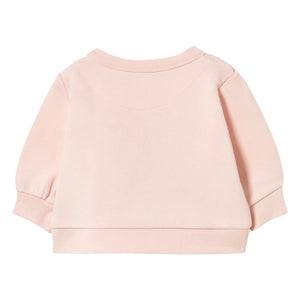 Tinycottons - Sweat Dog Tiny 26 Organik Pamuklu Bebek | Soluk Pembe