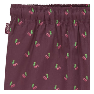 Pockies - Cherry Pijama Pantolonu | Kiraz kırmızısı