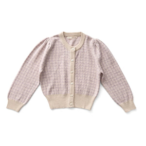 Soor Ploom - Pötikare Pembe Organik Pamuklu Hırka | Lila