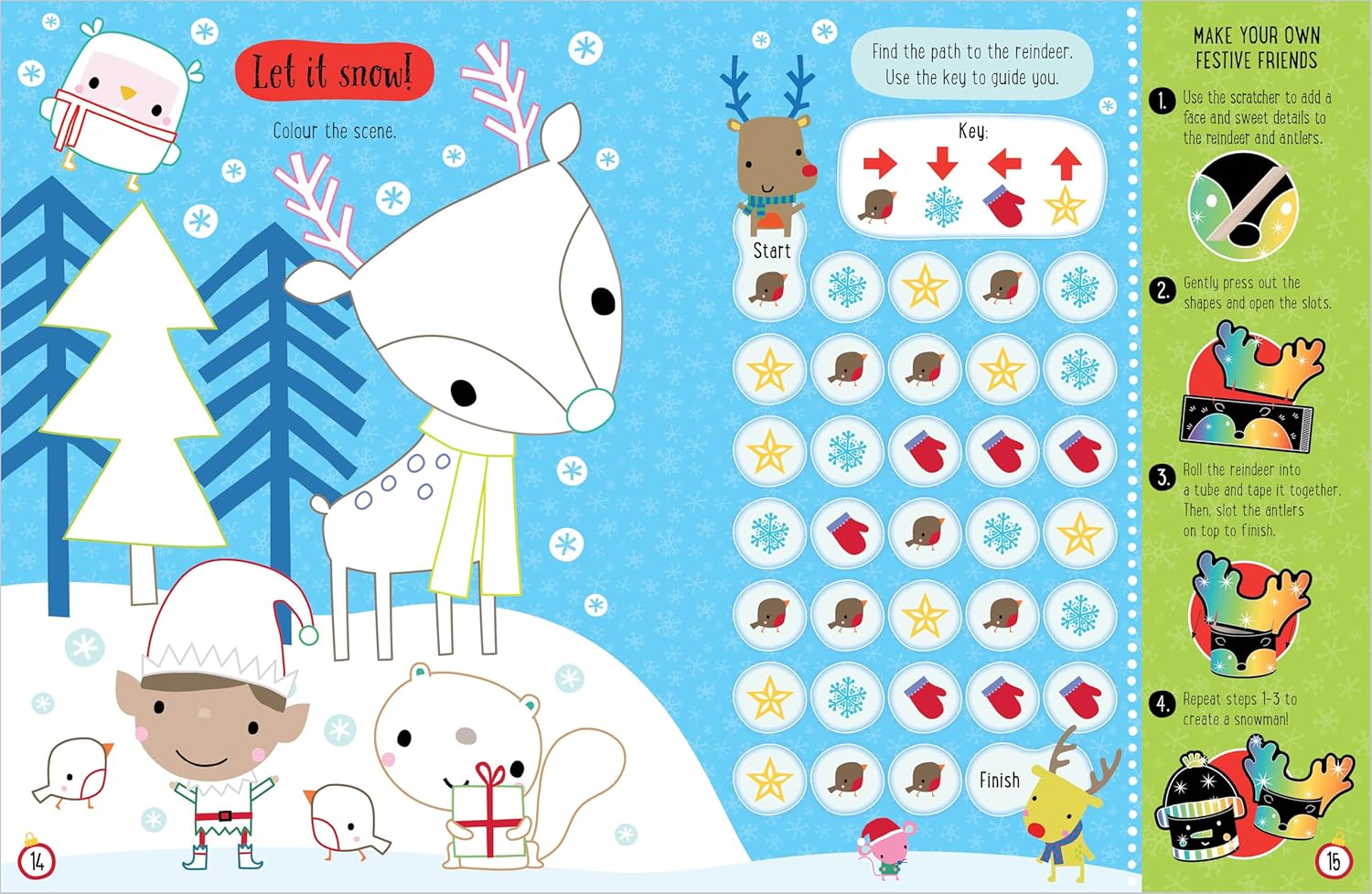 Dinossi - Scratch and Sparkle İngilizce Noel Etkinlik Kitabı