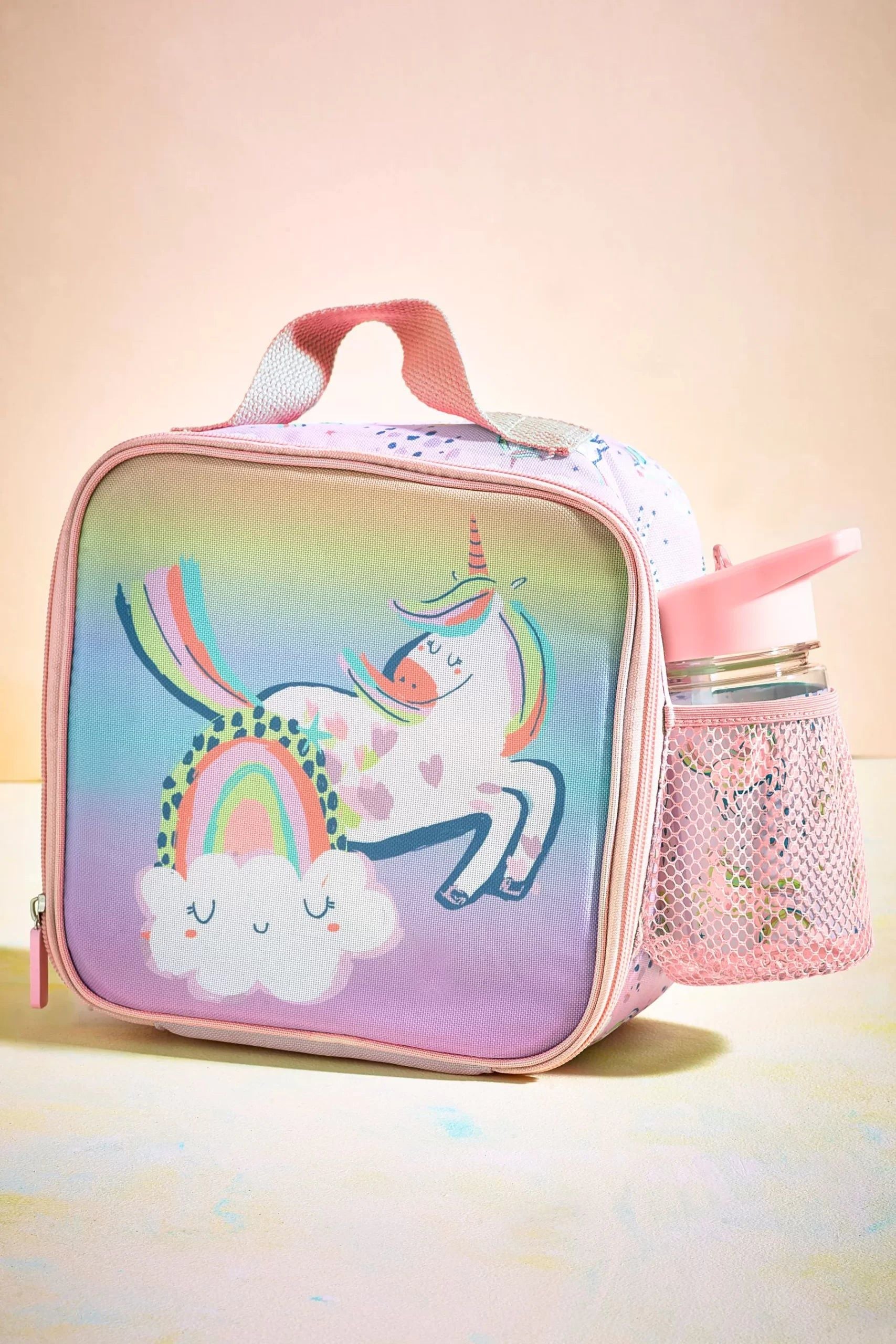 Dinossi - Tatlı Unicorn Beslenme Çantası ve BPA'sız Suluk Seti