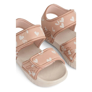 Liewood - Blumer Cœurs Sandaletler | Pembe