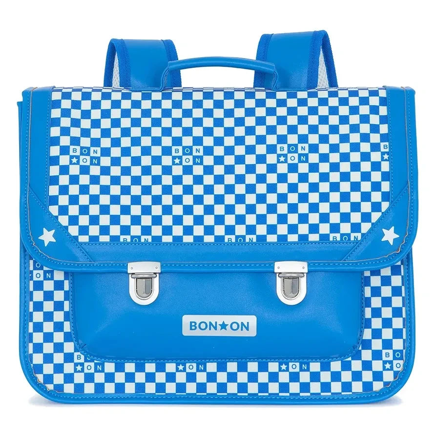 Bonton - حقيبة مدرسية Damier | أزرق