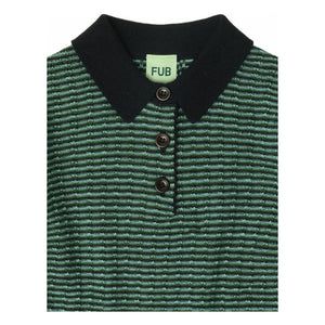 FUB - Merinos yün polo tişört | Yeşil