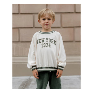 Rylee + Cru - Raglan Sweat New York Mini | Ekru