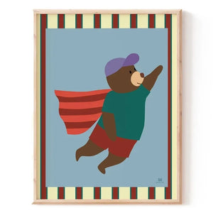 Ma petite vie - "Süper Kahraman" Poster | Açık mavi