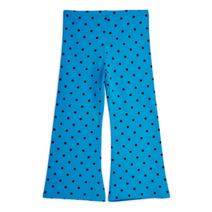 Mini Rodini - Organik Pamuk Flare Pantolon | Azure mavi