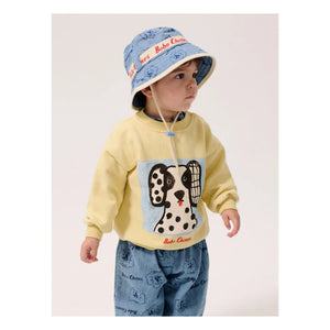 Bobo Choses - Dalmaçyalı organik pamuklu bebek sweatshirt | Sarı