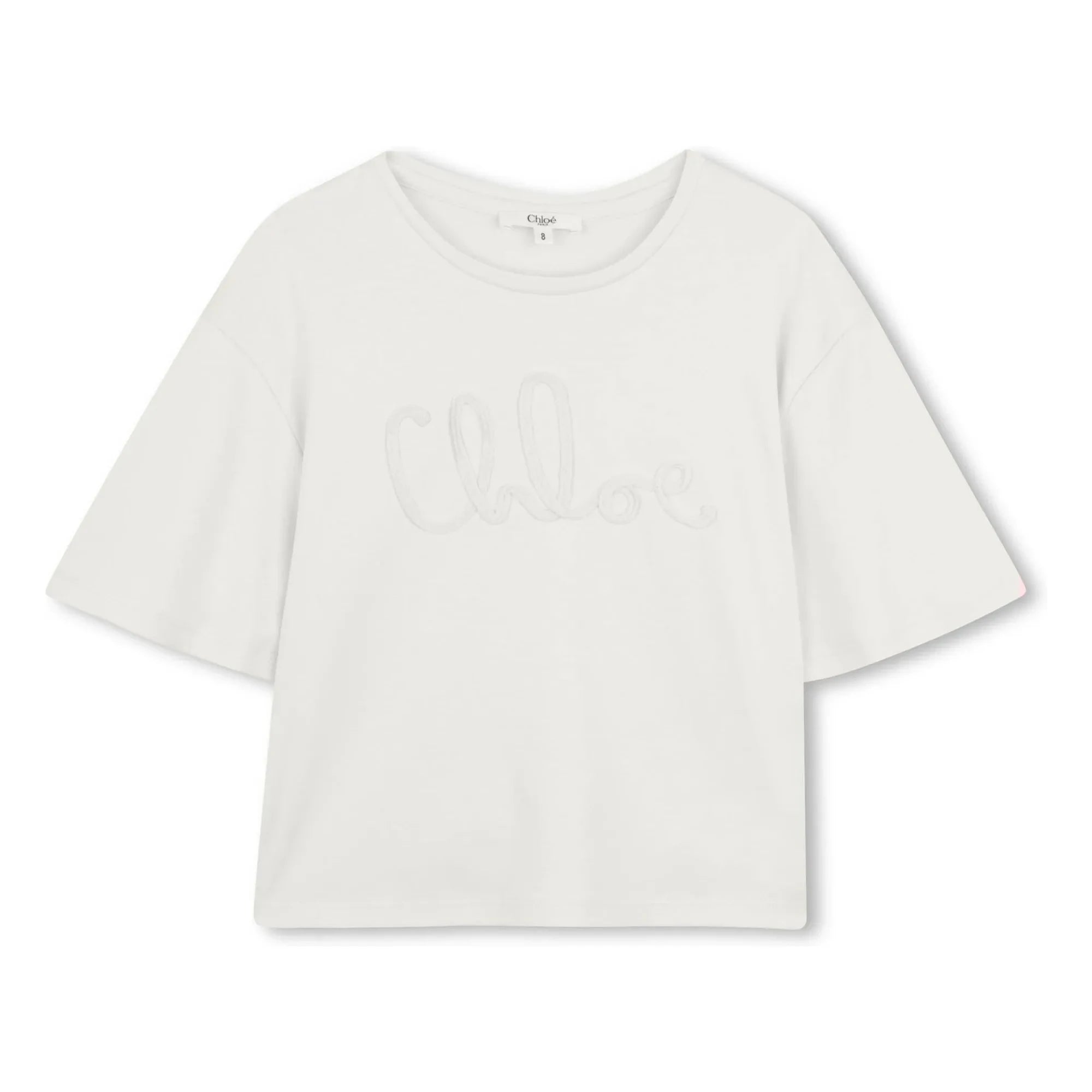 Chloé - Logo Tişört Organik pamuk | Beyaz