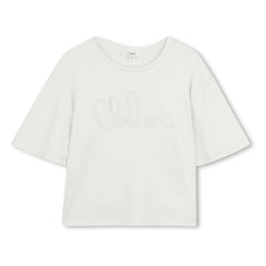 Chloé - Logo Tişört Organik pamuk | Beyaz