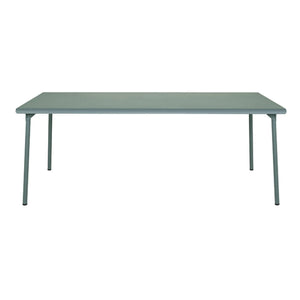 Tolix - Dış Mekan Paslanmaz Çelik Bahçe Masası 200 x 100 cm | Vert Lichen