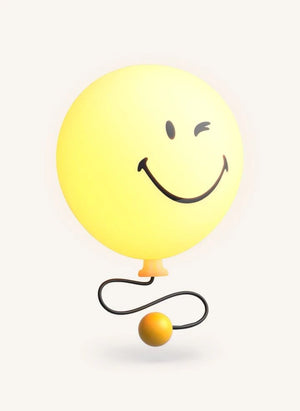 MOB - Bubbly أبليك حائط - MOB x Smiley World | أصفر