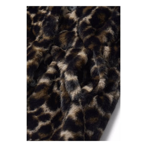 Molo - Hera Leopar Kürk Kaban | Kahverengi
