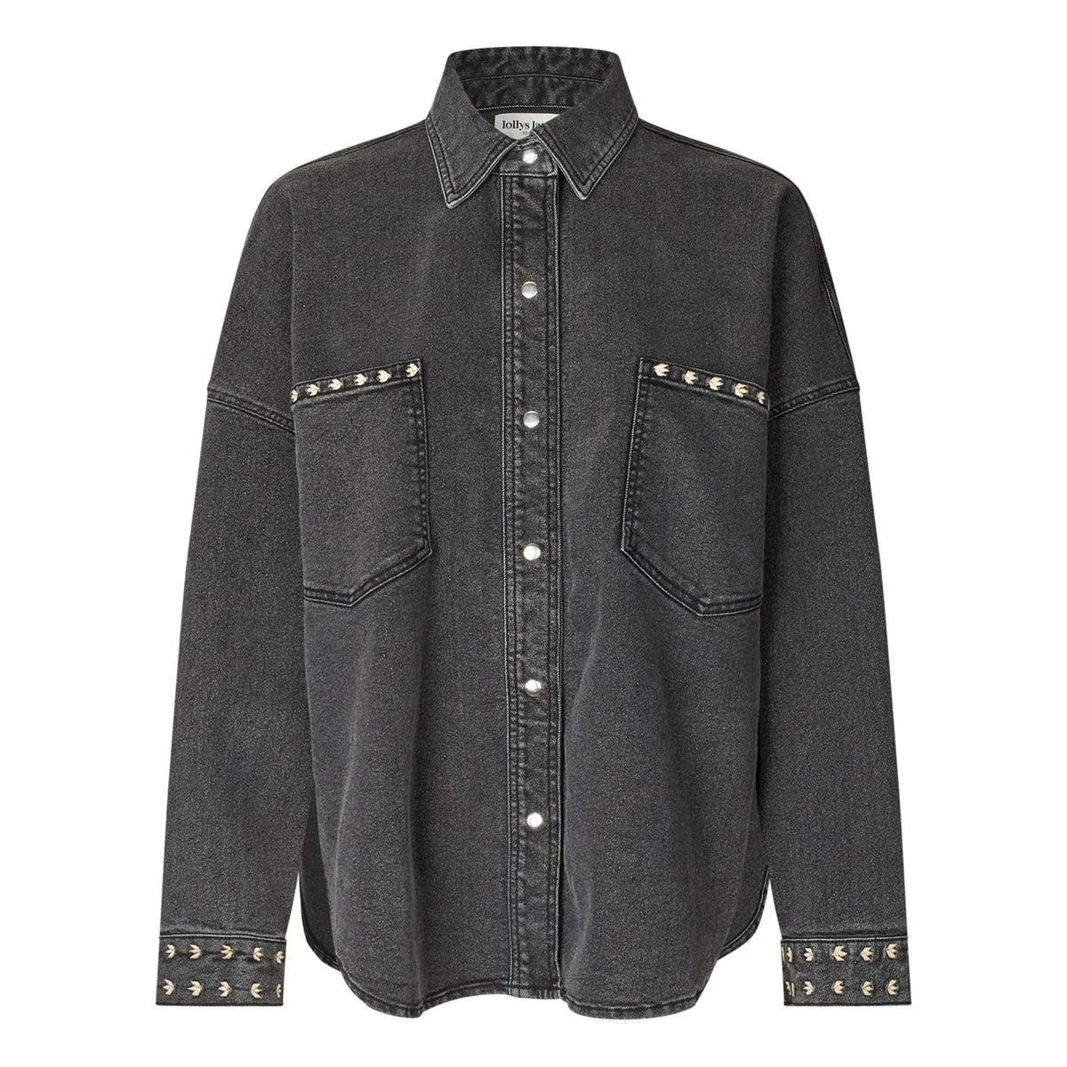 Lollys Laundry - Veida Denim Overshirt | Yıkanmış Siyah