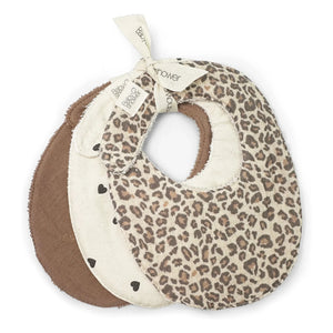 Babyshower - Leopar Desenli 3’lü Mama Önlüğü Seti