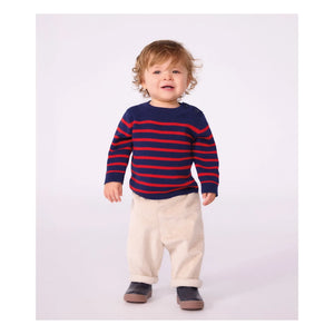 Petit Bateau - Organik Pamuk Kordonlu Pantolon | Bej