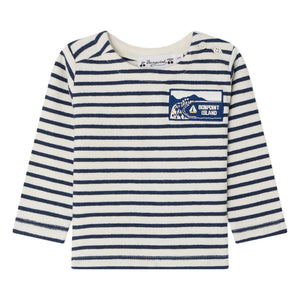 Bonpoint - Organik pamuk swirl T-shirt | Indigo mavi