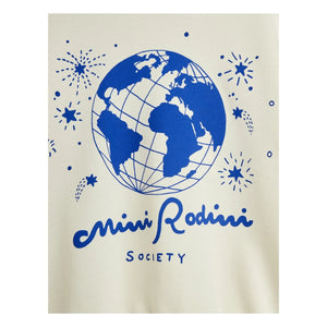 Mini Rodini - Sweat Society Organik pamuk | Ekru