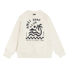 Tumble N'Dry - Oversize Seashore organik pamuk sweatshirt | Heather white