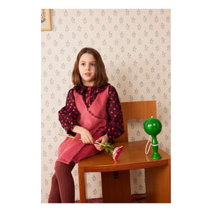 Hello Simone - Claudia Fitilli Kadife Elbise | Pembe