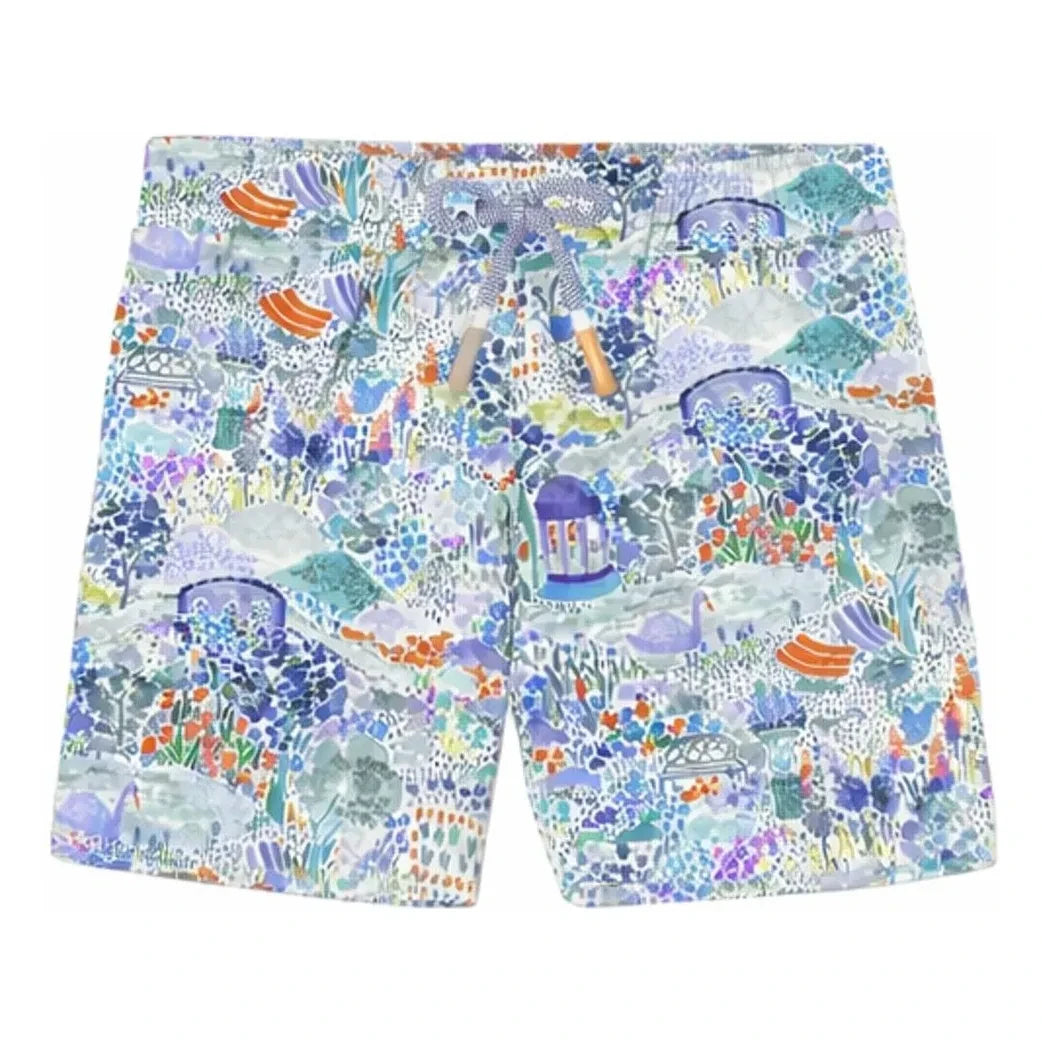 Lison Paris - Bloom Parc geri dönüştürülmüş elyaf yüzme şortu | Mavi