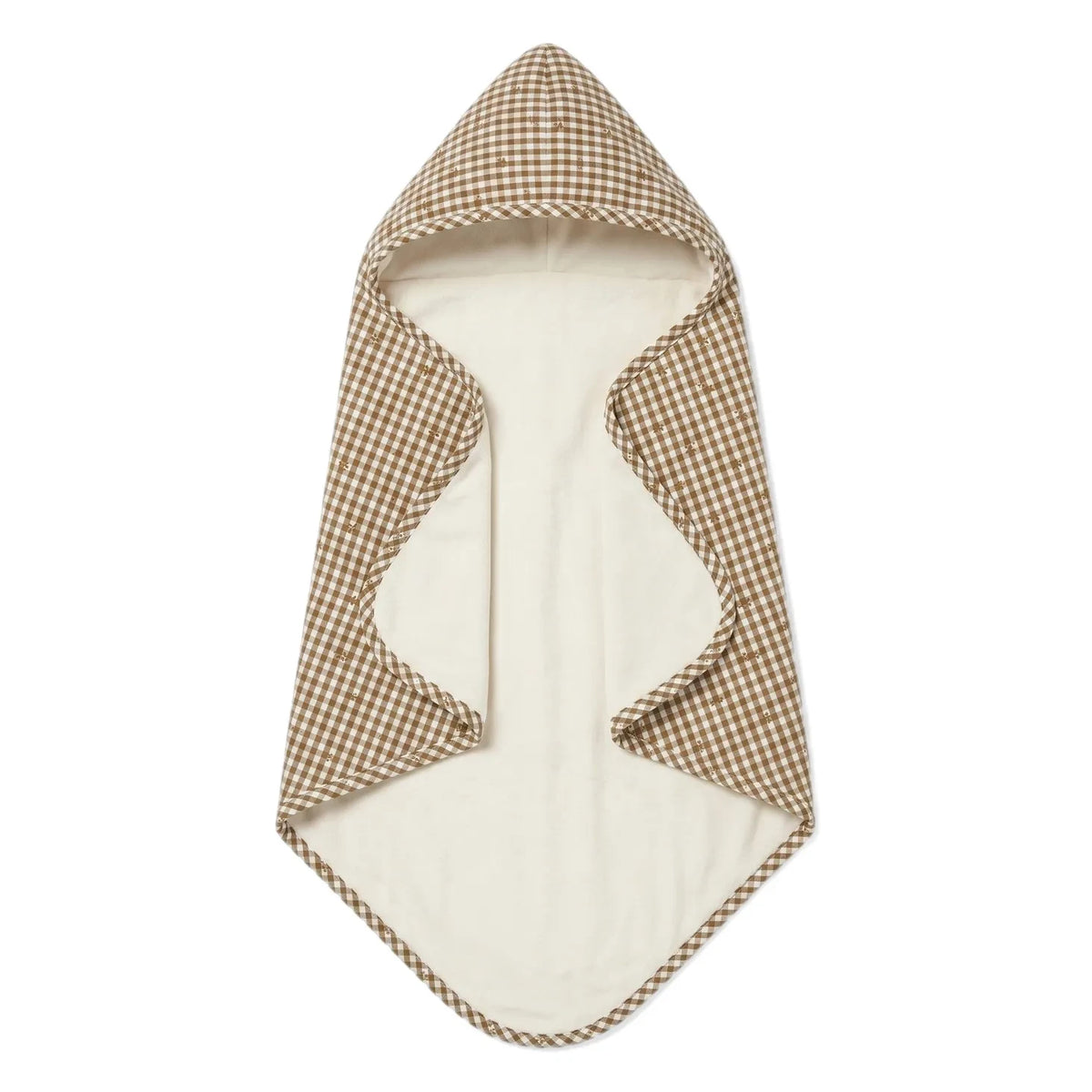 Editions Aimable - Charles bath cape | Noisette Vichy قطن