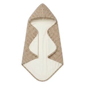 Editions Aimable - Charles bath cape | Noisette Vichy Pamuk