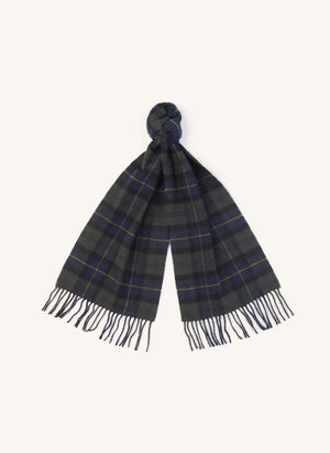 Barbour - Yün Ekose Atkı | Koyu Yeşil